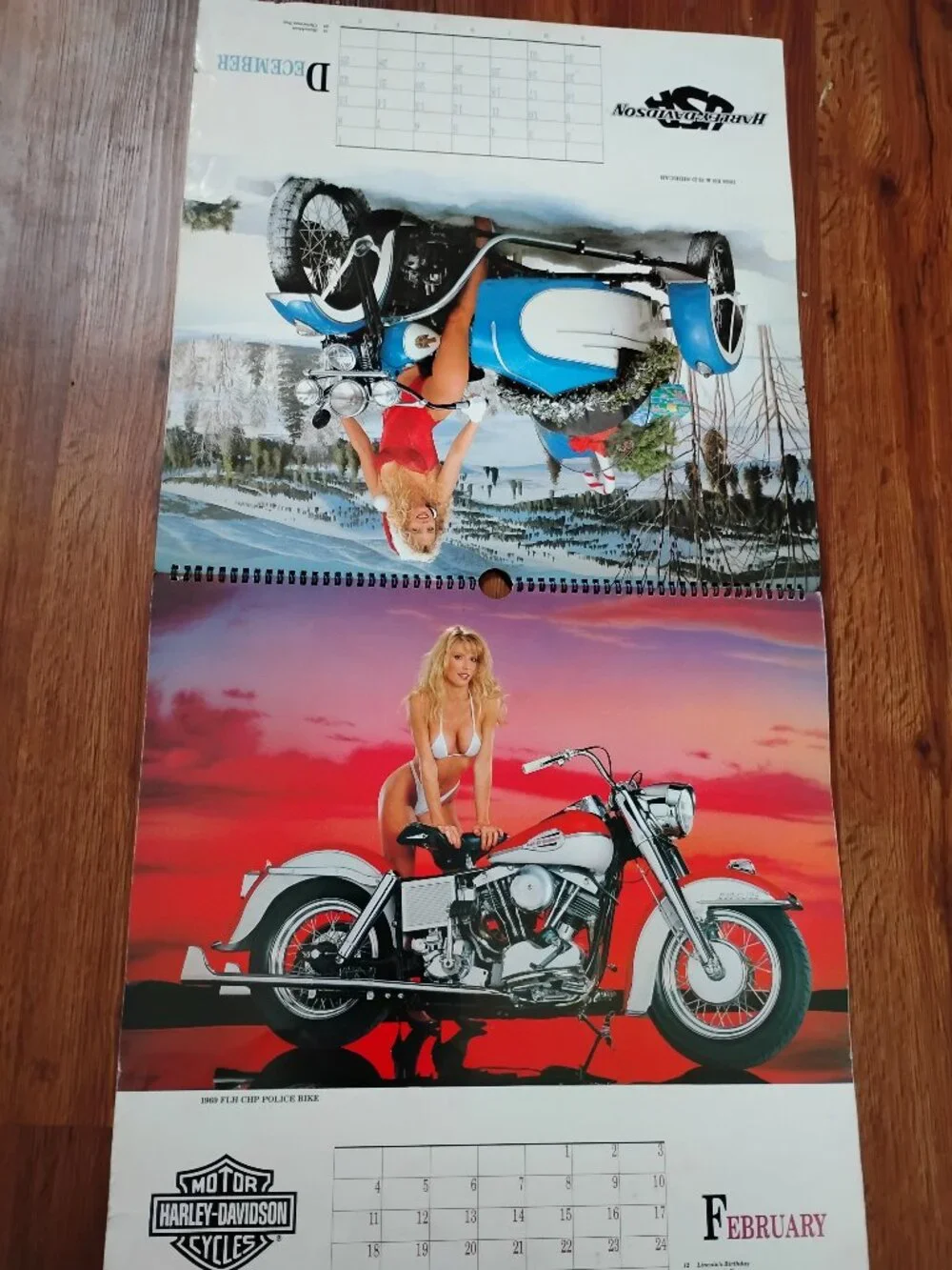 Harley-Davidson Motorcycle Dream Girls 1989 Calendar